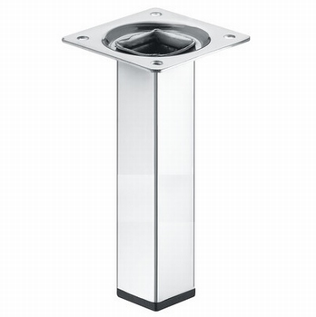 Meubelpoot 24x24mm - hoogte 250mm - verchroomd