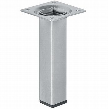 Meubelpoot 24x24mm - hoogte 250mm - zilverkleurig