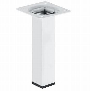 Meubelpoot 24x24mm - hoogte 500mm - wit