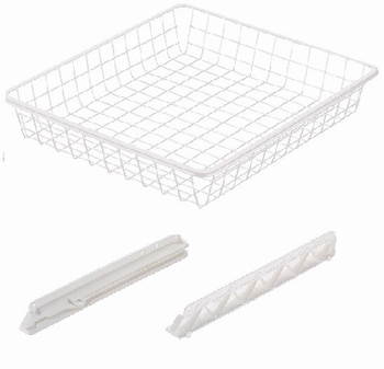 Draadmand hoogte 85mm wit - voor kastbreedte 40cm