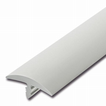 Standaard afwerkband lichtgrijs 23x2mm - rol 25meter