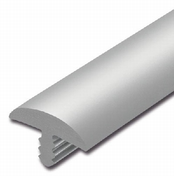 Afwerkband halfrond lichtgrijs 40x7mm