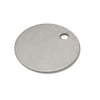 Sleutellabel 30 mm aluminium - 100 stuks