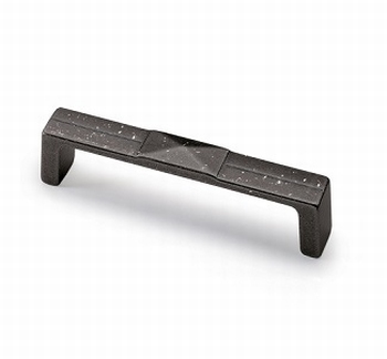Greep Luro - mat zwart vintage - Lengte 106 mm