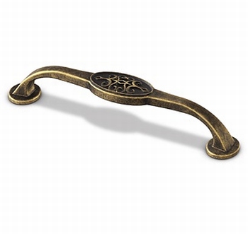 Greep Siradia - messingkleurig antiek - Lengte 149 mm