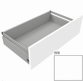 Ariane lade 550mm - type D/116mm+reling - Wit RAL 9003