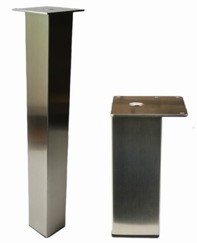 RVS tafelpoten en meubelpoten 60x60mm - hoogte 72cm