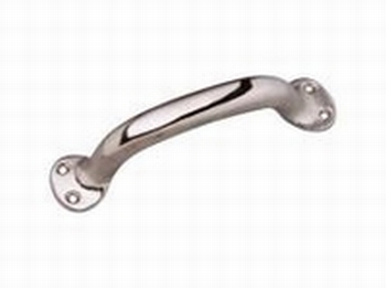 Holle greep staalvernikkeld 160mm - boorafstand 140mm