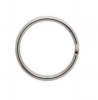 Sleutelring RVS 30mm buitendiameter - per 100 stuks
