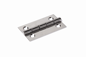 RVS scharnier met vaste rvs pen 40x30x0,8mm
