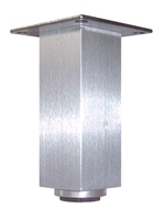 Aluminium meubelpoot 40x40mm - hoogte 120mm