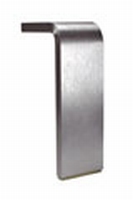 Meubelpoot aluminium 50x10mm - lengte 140mm
