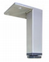 RVS meubelpoot 25x25mm - lengte 150mm