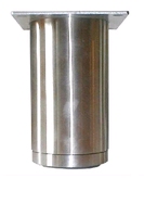 RVS meubelpoot diameter 60mm - hoogte 180mm
