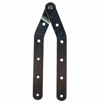 Trapscharnier staal verzinkt - 20x3mm - lengte 190mm