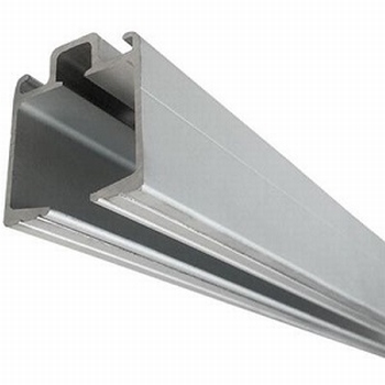 Bovenrail aluminium zilver - 400cm