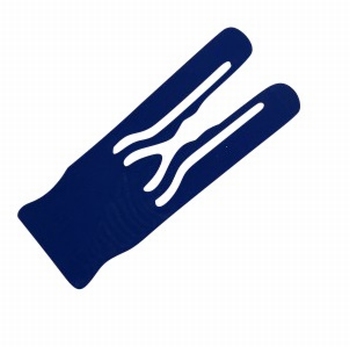 Afstandsplaatje kunststof blauw 2mm dik - 70x25mm