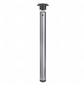 Tafelpoot Ø 60mm - blank aluminium - hoogte 870mm