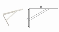 Plankdrager met schoor 270x395mm - verzinkt