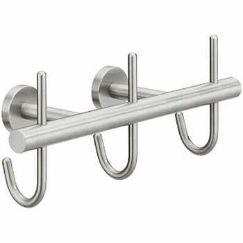 Wandgarderobe - RVS geborsteld - 300mm