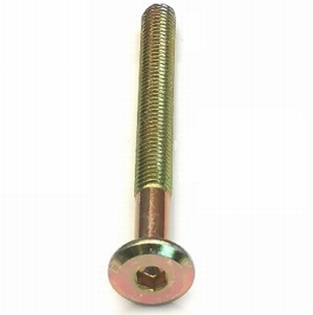 Bout M6x70mm tbv dwarsmoer M6 - staal geel verzinkt