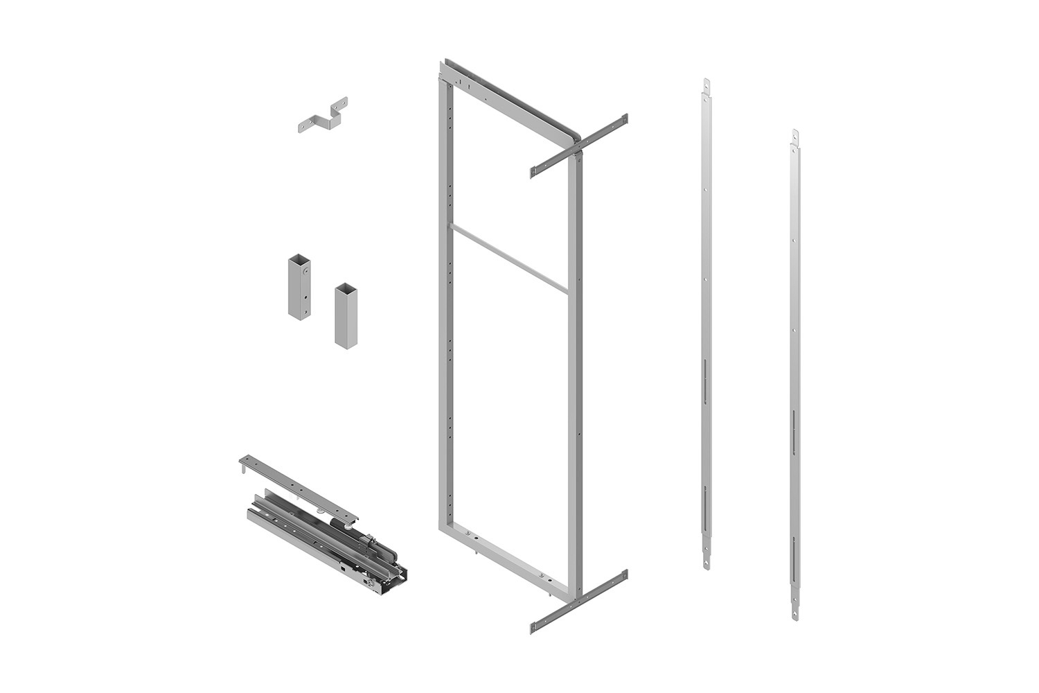 Apothekerskast - h: 120-160cm b: 30-35cm - zonder manden