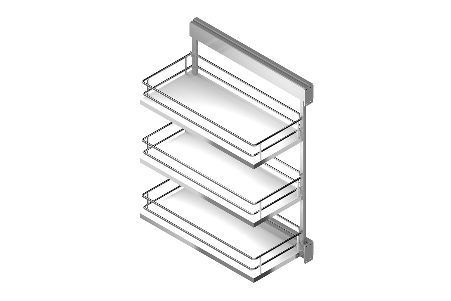 Apothekerskast laag - h:610 b:345 d:480 - 3 manden - links