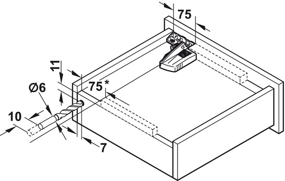 Blum Movento incl. softclosing - 480mm - 40kg
