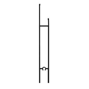 Deurprofiel hoog zwart glans  - 200cm - J6