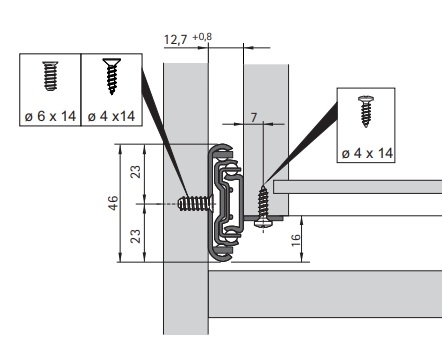 Kogelgeleider KA 4532 AM Silent System - 35kg - 50cm - OPL